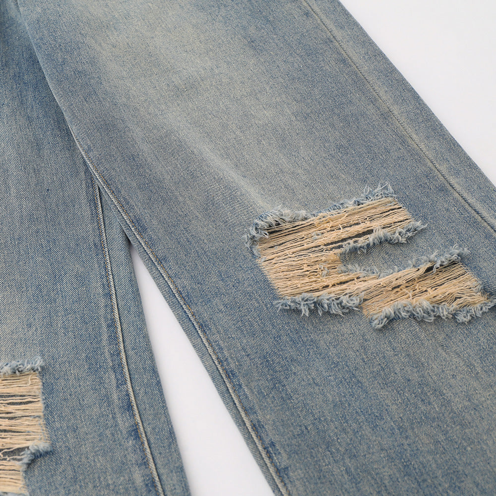 Fashion Straight Washed Jeans For Men Fashion Straight Washed Jeans For Men