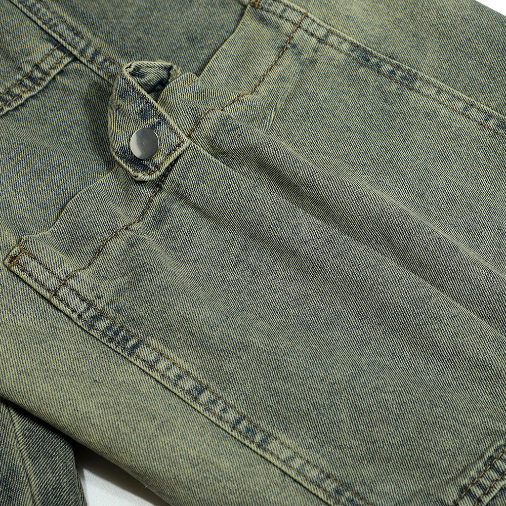 Stylish Multi-pocket Cargo Jeans Men Stylish Multi-pocket Cargo Jeans Men