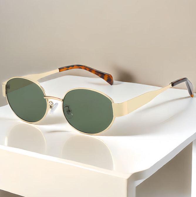 Oval Sunglasses Women's Metal Vintage Sunglasses Oval Sunglasses Women's Metal Vintage Sunglasses