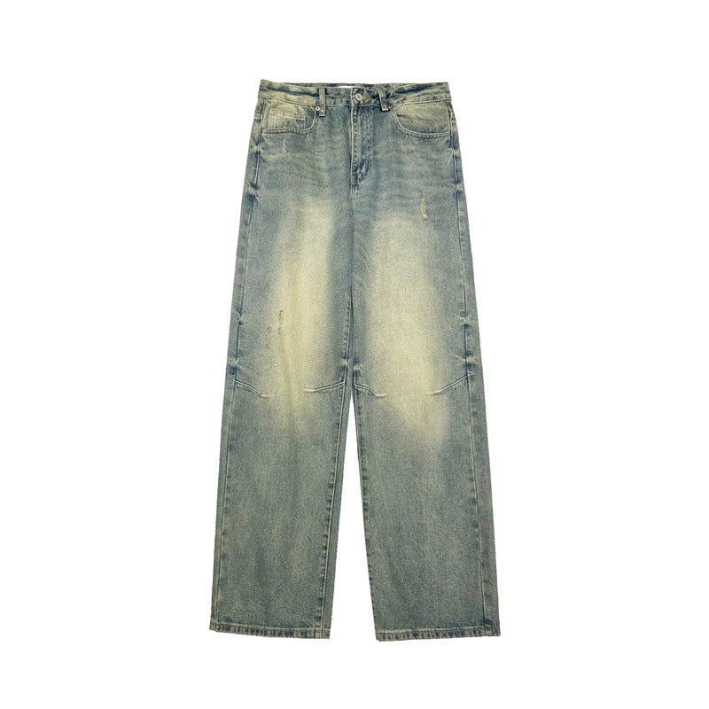Jeans Men's Loose Straight Mop Pants Jeans Men's Loose Straight Mop Pants