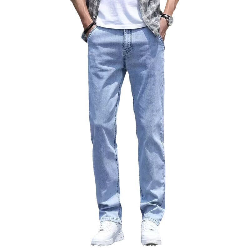 Men's Jeans Thin Loose Straight Casual Long Pants Men's Jeans Thin Loose Straight Casual Long Pants
