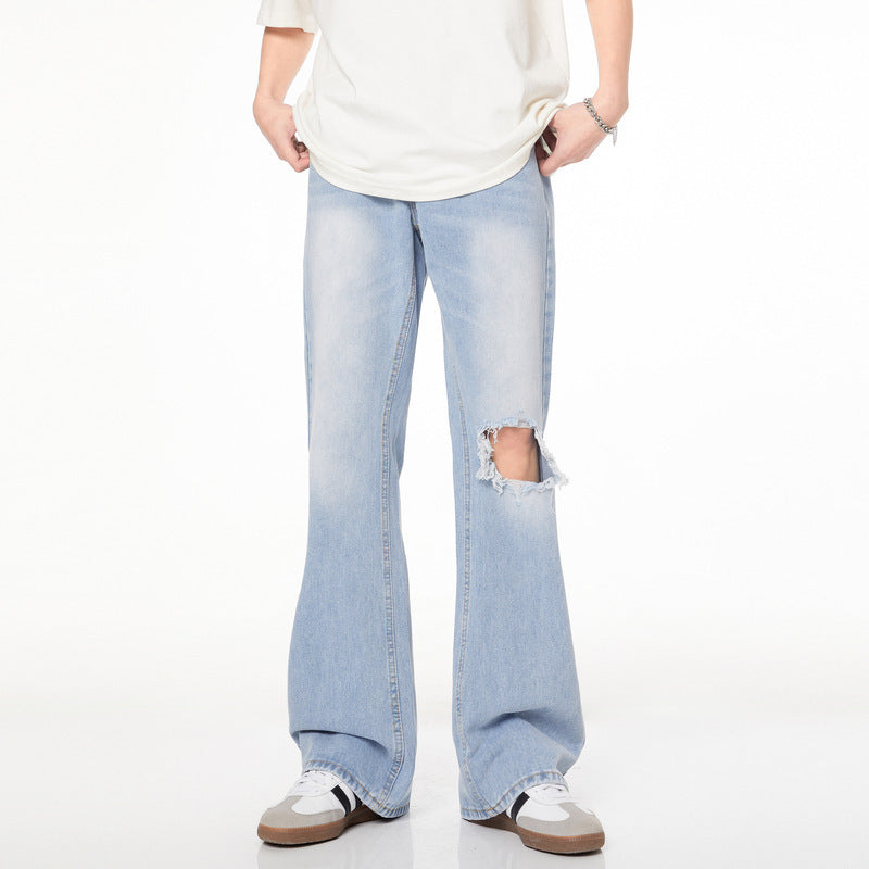 Washed Make Old Ripped Skinny Jeans For Men Washed Make Old Ripped Skinny Jeans For Men