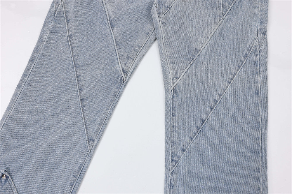Heavy Industry Washed And Worn Jeans Men Heavy Industry Washed And Worn Jeans Men