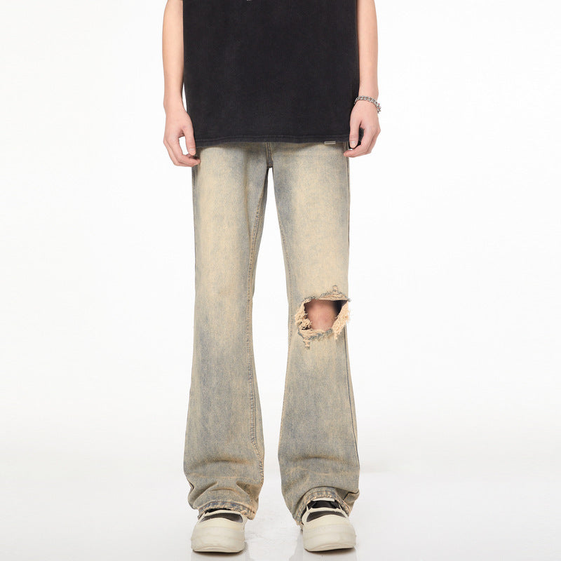 Washed Make Old Ripped Skinny Jeans For Men Washed Make Old Ripped Skinny Jeans For Men