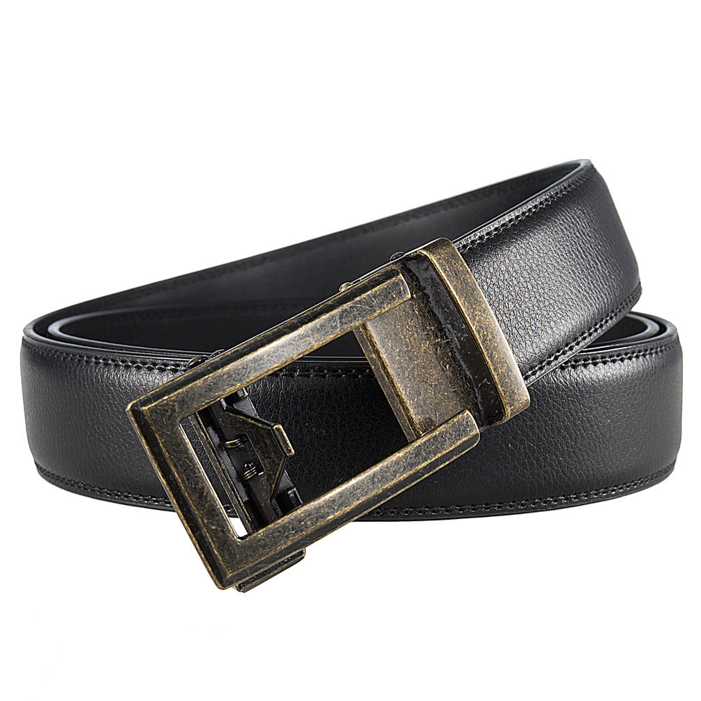 Antique Cowhide Men's Leather Belt Casual Business Comfort Click Belt Antique Cowhide Men's Leather Belt Casual Business Comfort Click Belt