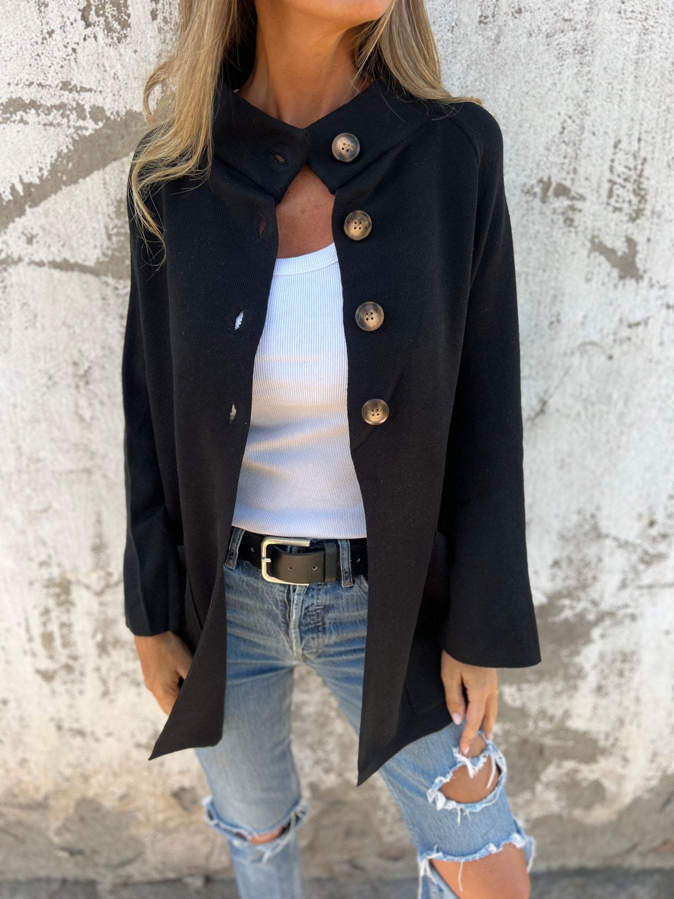 Women's Lapel Long Sleeve Cardigan Jacket Women Women's Lapel Long Sleeve Cardigan Jacket Women