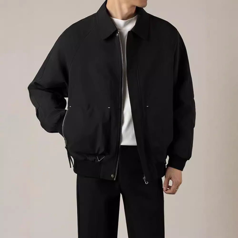 Loose Short Lapels Jacket Men Loose Short Lapels Jacket Men