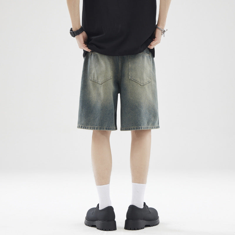 Summer American Retro Fifth Jeans Men Summer American Retro Fifth Jeans Men