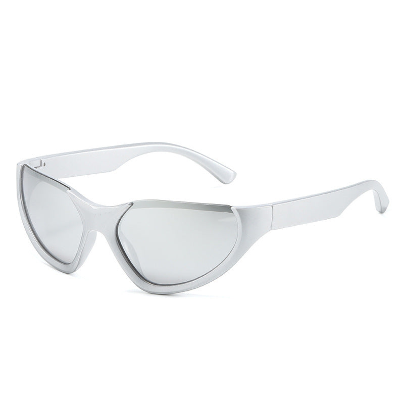 Men And Women Riding Cat's Eye Half Frame Colorful Sunglasses Men And Women Riding Cat's Eye Half Frame Colorful Sunglasses