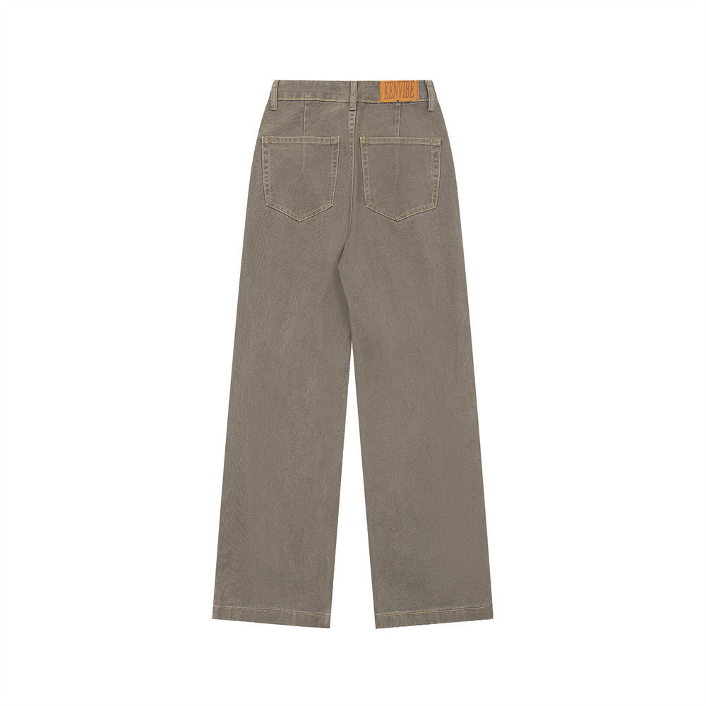 Loose All-matching Jeans Straight-leg Trousers Men Loose All-matching Jeans Straight-leg Trousers Men