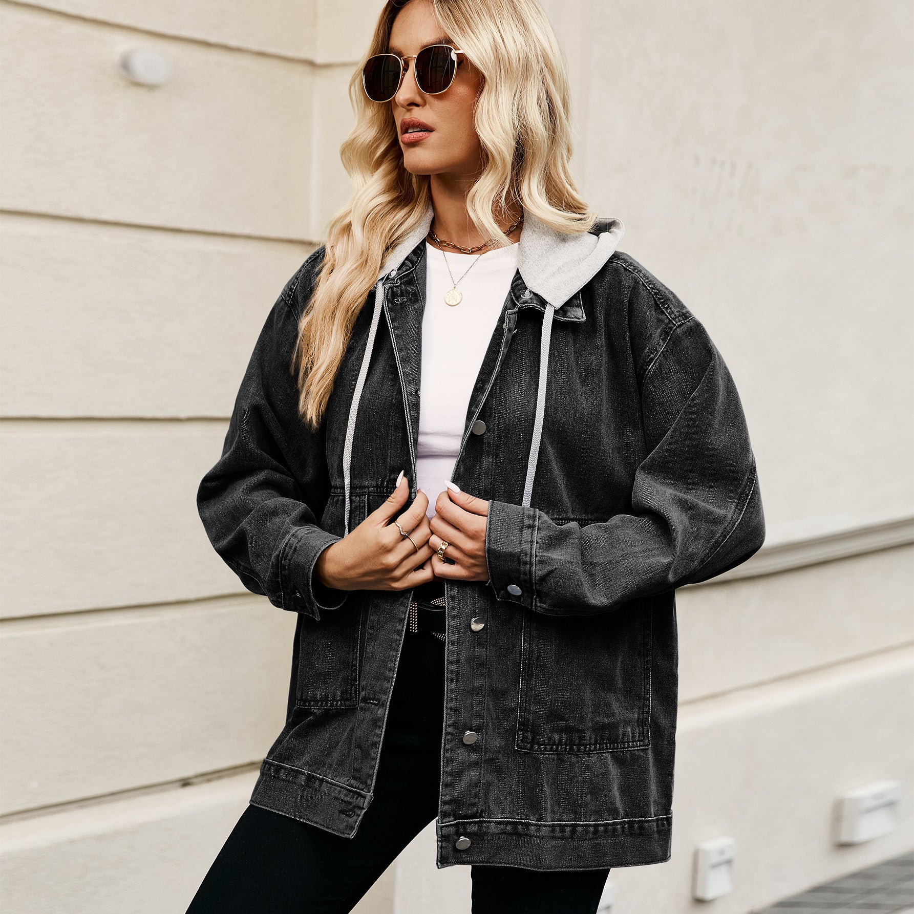 Retro Loose Denim Jacket Top For Women Retro Loose Denim Jacket Top For Women