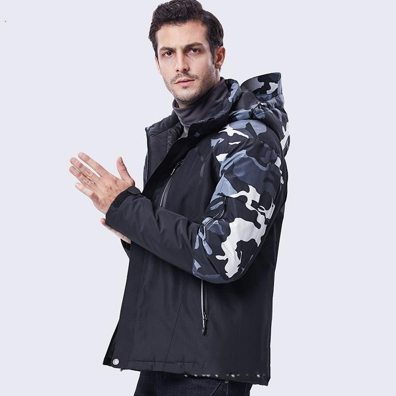 USB Charging Heating Suit Men's Ski Hoodie Jacket USB Charging Heating Suit Men's Ski Hoodie Jacket