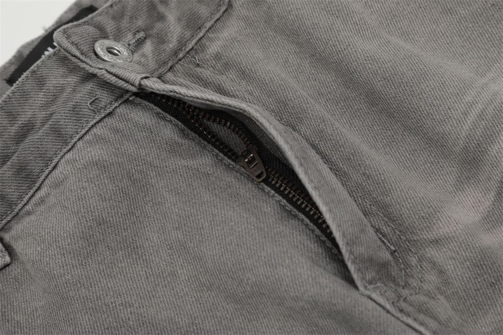 Fashion American Ripped Wide-leg Jeans Men Fashion American Ripped Wide-leg Jeans Men