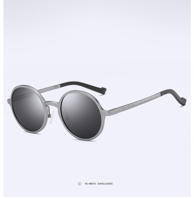 Aluminum Magnesium Sunglasses Full Frame Men And Women Round Frame Aluminum Magnesium Sunglasses Full Frame Men And Women Round Frame