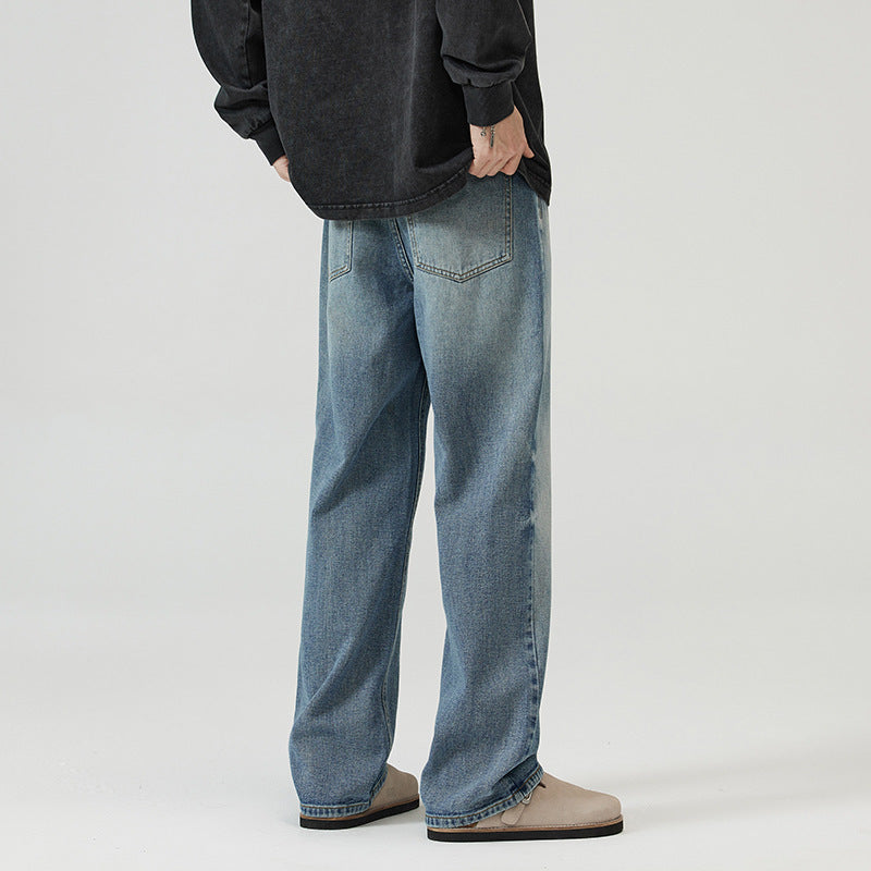 Retro Fashion And Personalized Straight Jeans For Men Retro Fashion And Personalized Straight Jeans For Men