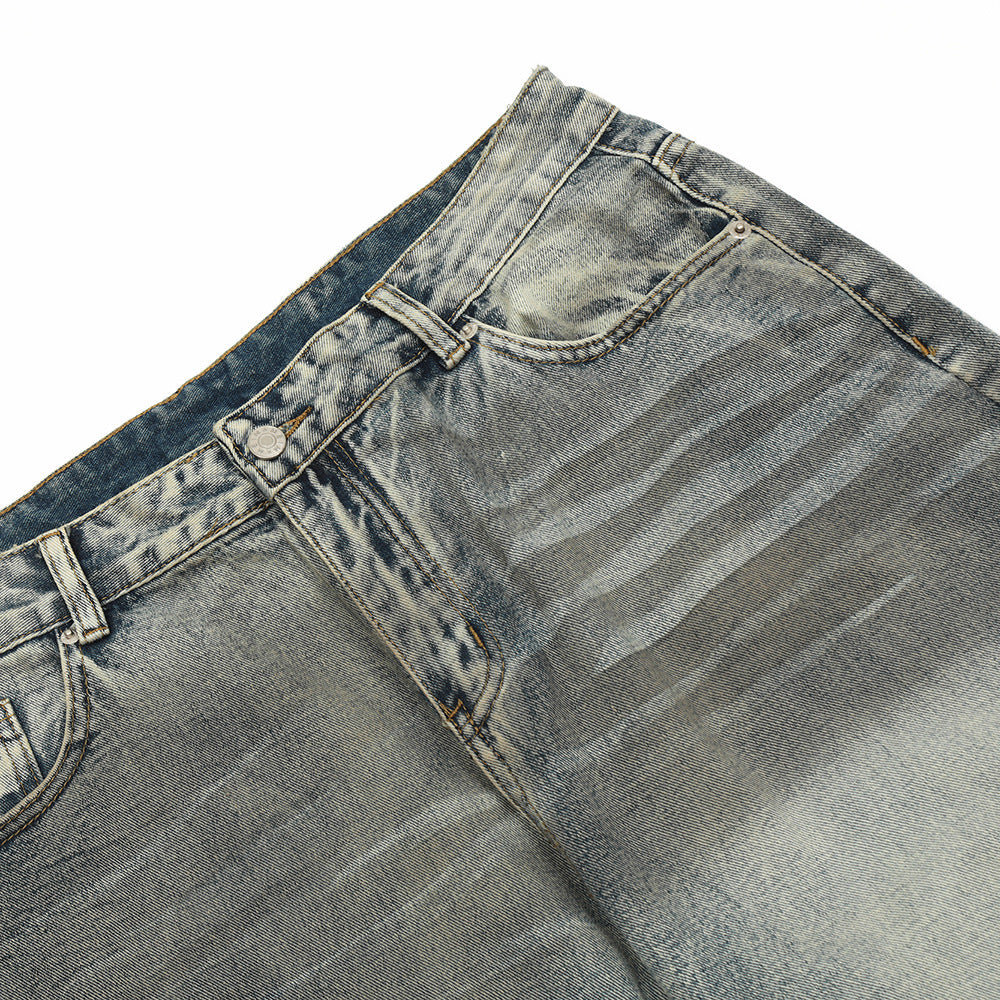 Gradient Washed Ripped Jeans For Men Gradient Washed Ripped Jeans For Men
