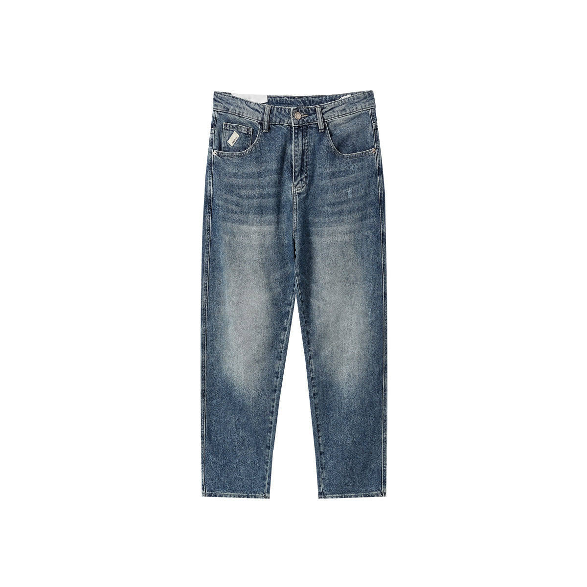 Men's Versatile Straight Leg Washed Jeans Men's Versatile Straight Leg Washed Jeans