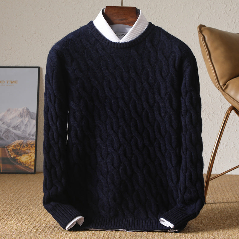Round Neck Sweater Casual Bottoming Men's Shirt Round Neck Sweater Casual Bottoming Men's Shirt