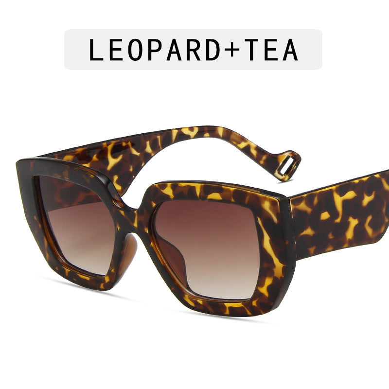 Modern Retro Ins Sunglasses Women's Polygonal Contrast Sunglasses Thick Edge Trendy Sunglasses Modern Retro Ins Sunglasses Women's Polygonal Contrast Sunglasses Thick Edge Trendy Sunglasses