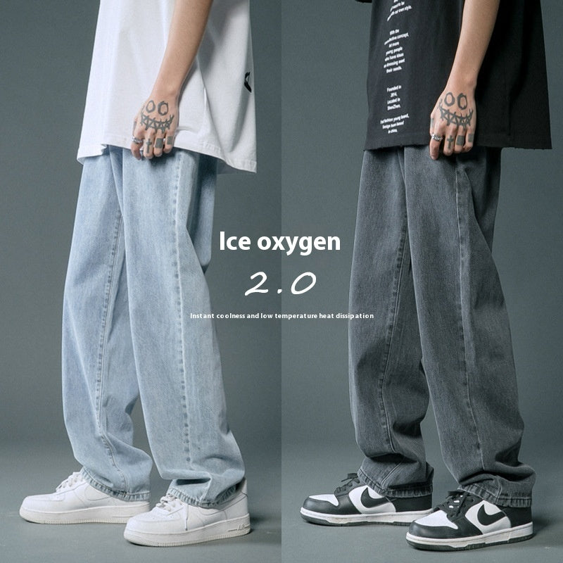 Loose Straight Summer Thin Jeans For Men Loose Straight Summer Thin Jeans For Men