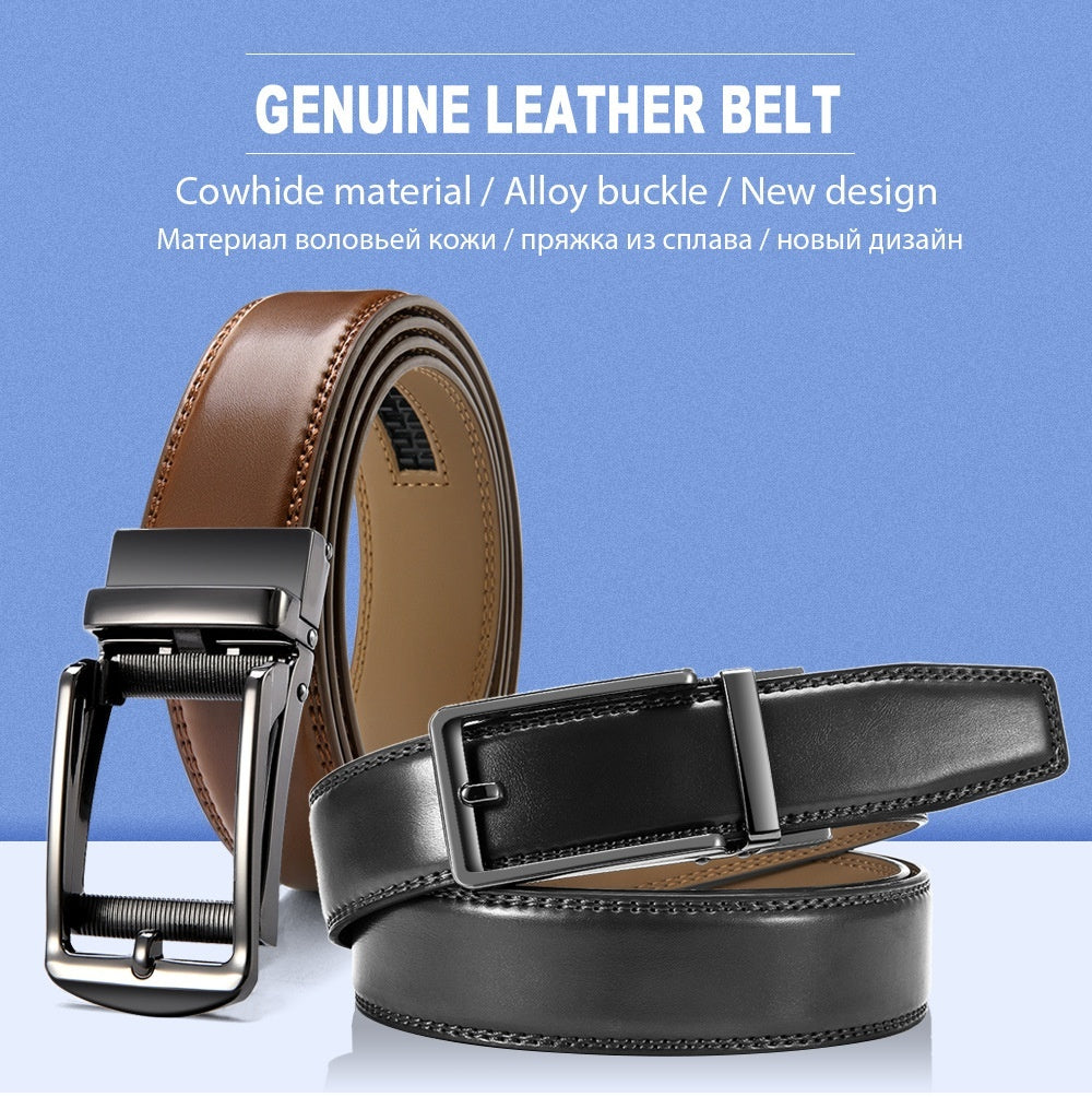Reprint Anti-pull Alloy Automatic Buckle Belt Men Reprint Anti-pull Alloy Automatic Buckle Belt Men