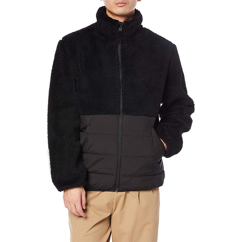 Men Casual Solid Color Polar Fleece Sweater Men Casual Solid Color Polar Fleece Sweater
