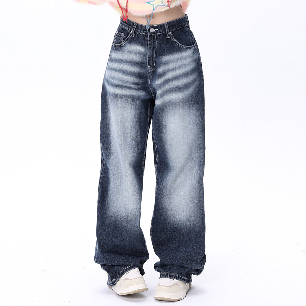 Hip Hop Rock Monkey Wash Wide Leg Jeans Men Hip Hop Rock Monkey Wash Wide Leg Jeans Men