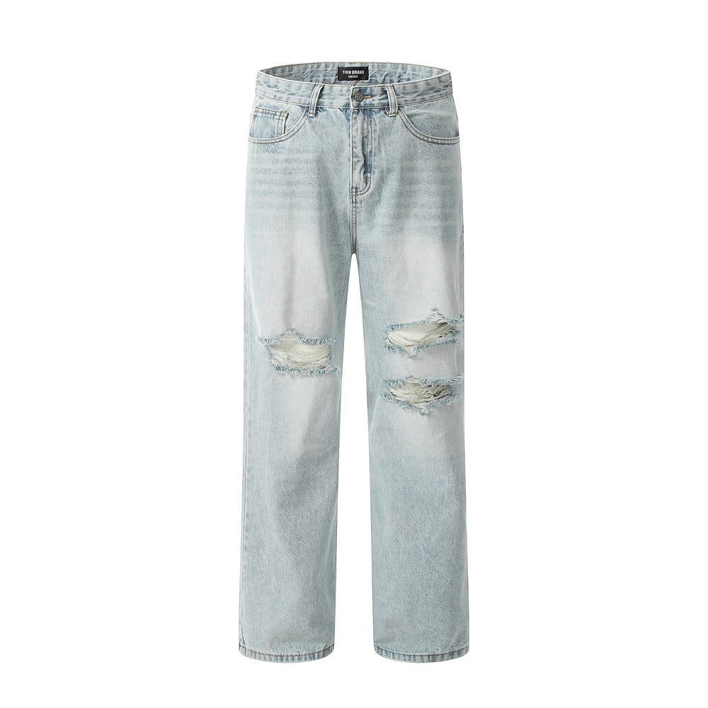 Fashion Knife Ripped Jeans For Men Fashion Knife Ripped Jeans For Men