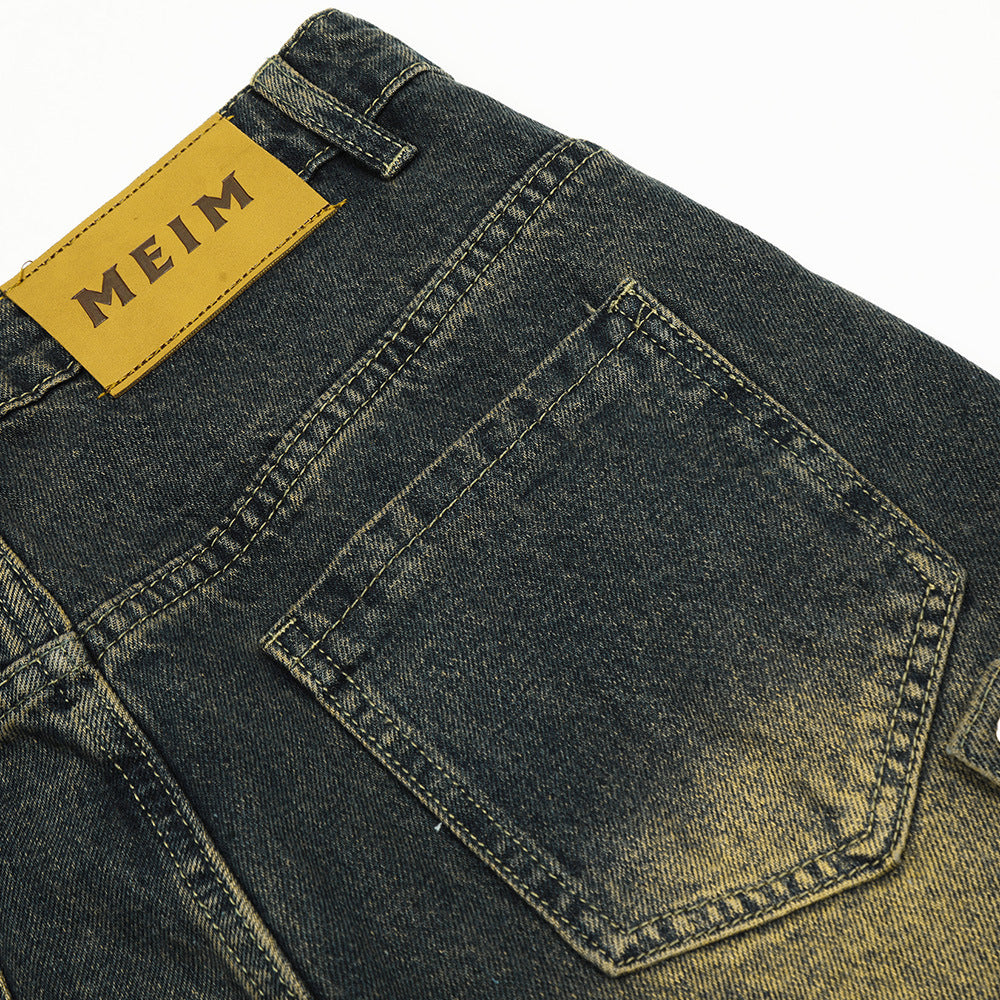 Functional Multi-pocket Workwear Jeans For Men Functional Multi-pocket Workwear Jeans For Men