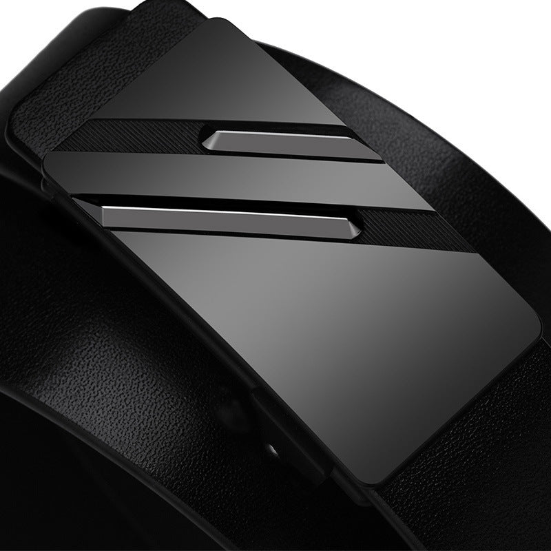Men's Genuine Leather Toothless Automatic Buckle Cowhide Belt Business Leisure Trend Men's Genuine Leather Toothless Automatic Buckle Cowhide Belt Business Leisure Trend