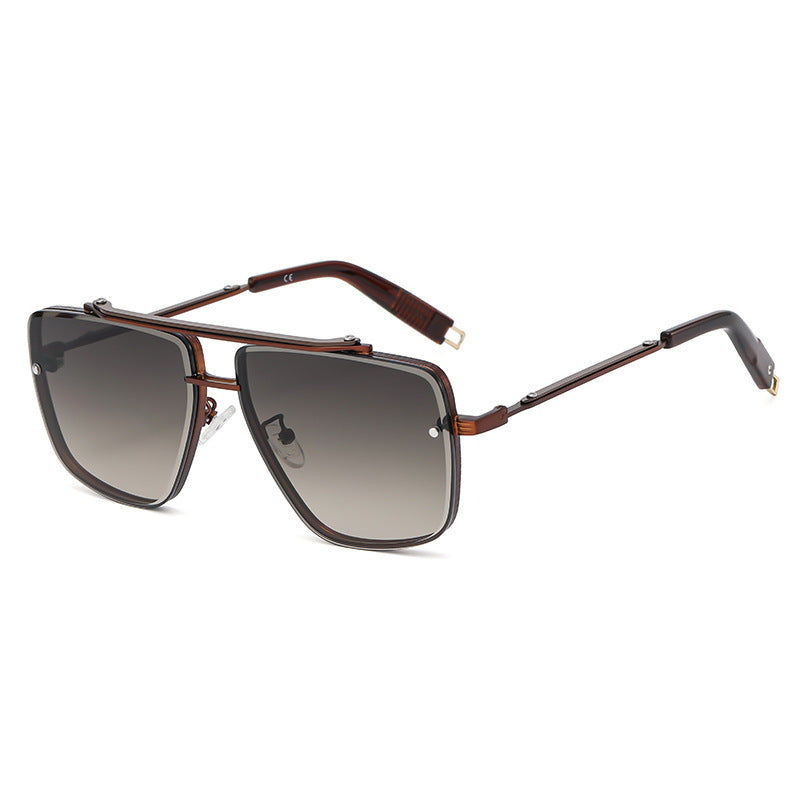 Twin-beam Metal Sunglasses For Men Twin-beam Metal Sunglasses For Men