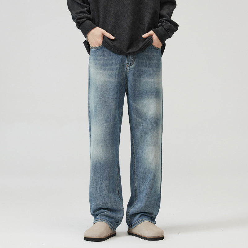 Retro Fashion And Personalized Straight Jeans For Men Retro Fashion And Personalized Straight Jeans For Men