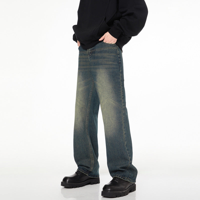 Men's And Women's Loose Straight Mop Pants Men's And Women's Loose Straight Mop Pants
