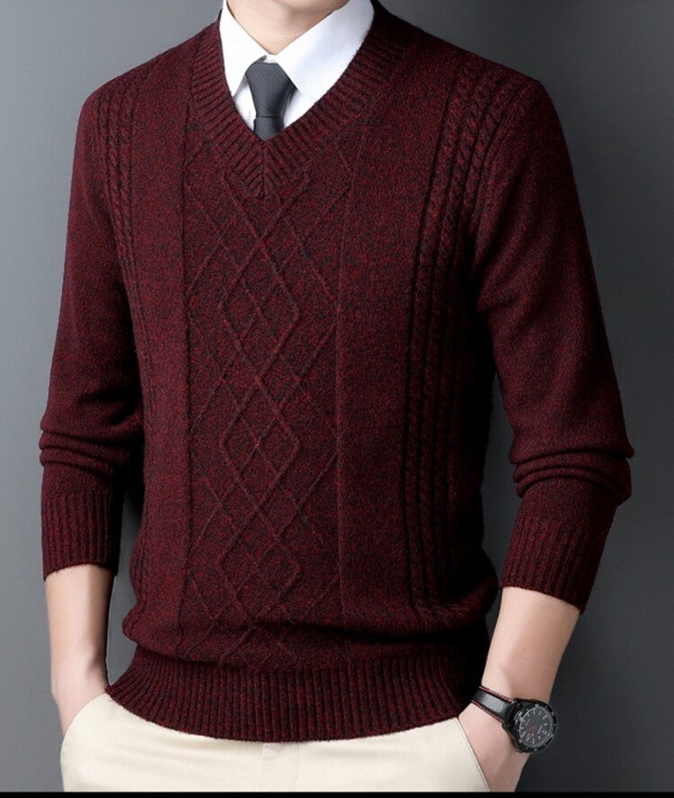 Chicken Collar Pullover Knitting Bottoming Shirt Men's Casual Sweater Chicken Collar Pullover Knitting Bottoming Shirt Men's Casual Sweater