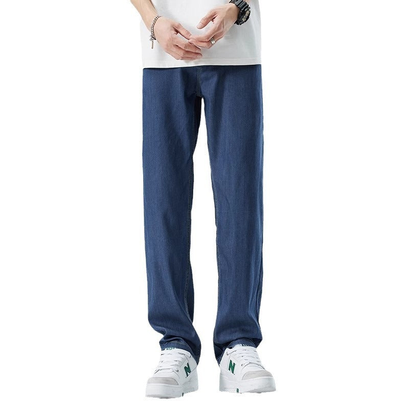 Men's Loose Straight Ice Silk Leisure Jeans Men's Loose Straight Ice Silk Leisure Jeans