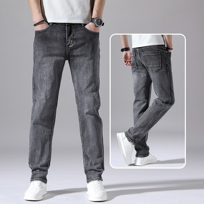 Retro Thin Jeans Straight Loose Casual Trousers Men Retro Thin Jeans Straight Loose Casual Trousers Men