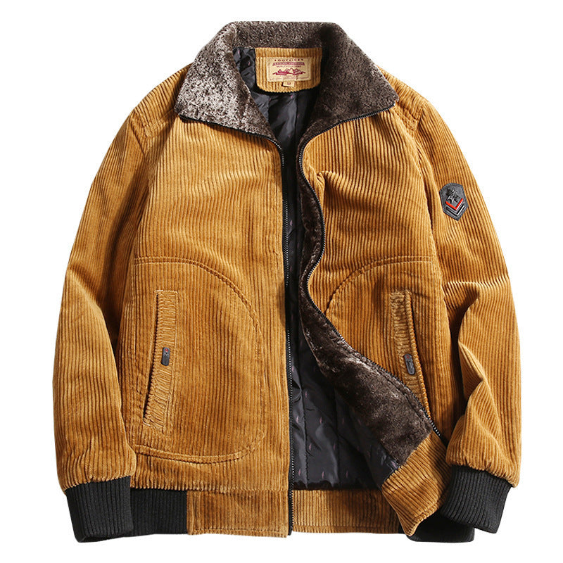 Fashion Personality Corduroy Men's Warm Cotton Coat Fashion Personality Corduroy Men's Warm Cotton Coat