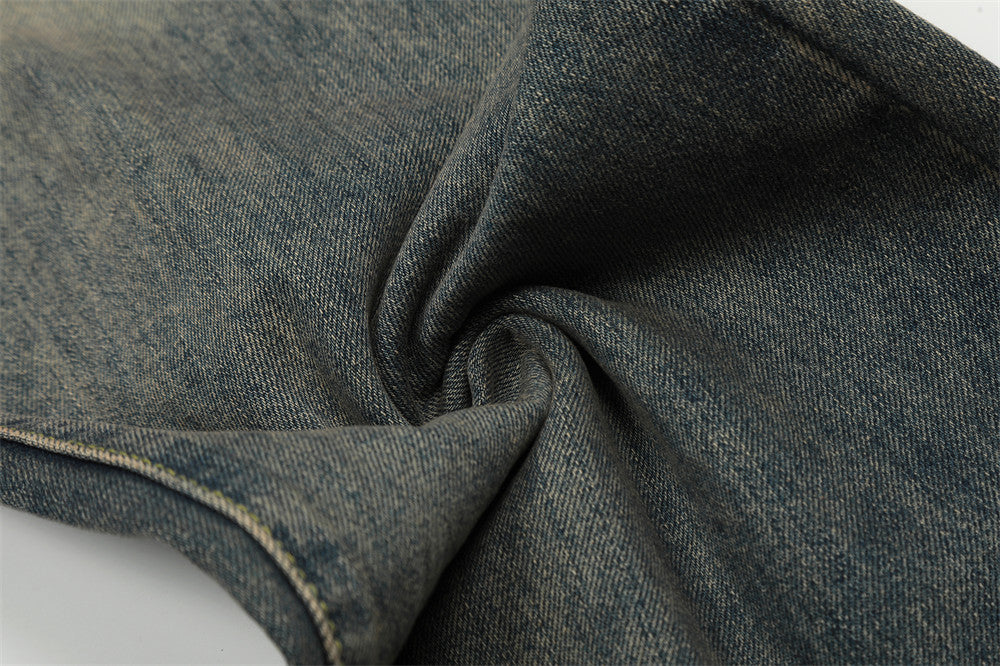 Fashion Washed And Worn Jeans Men Fashion Washed And Worn Jeans Men
