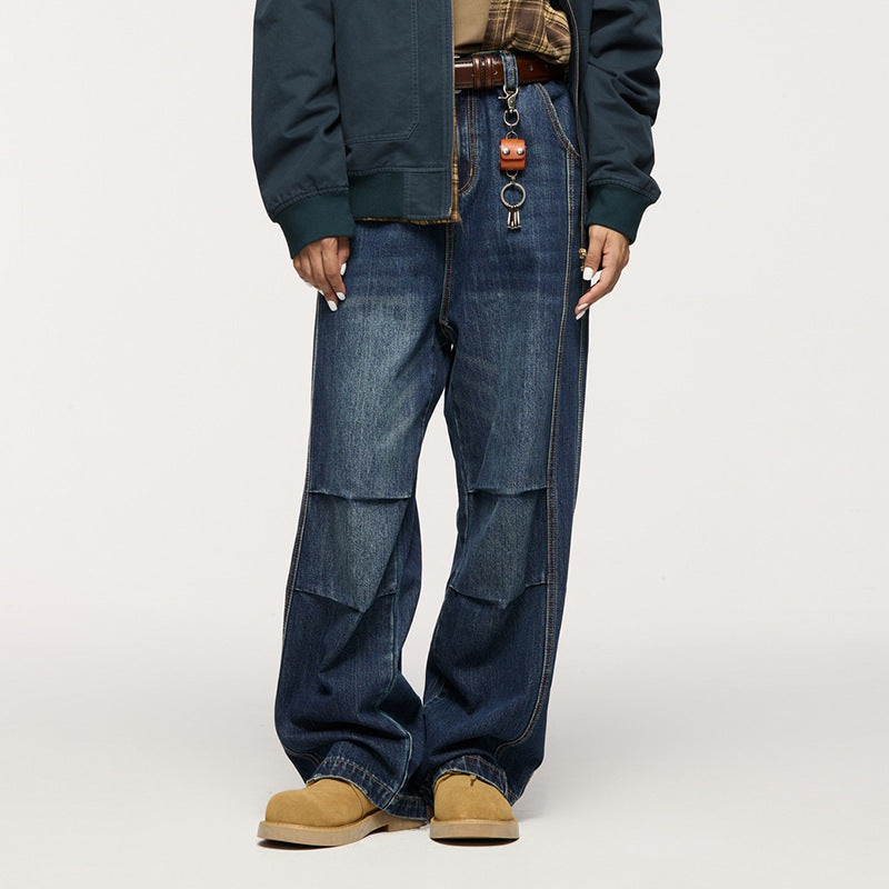 Men's Loose Retro Straight Jeans Men's Loose Retro Straight Jeans