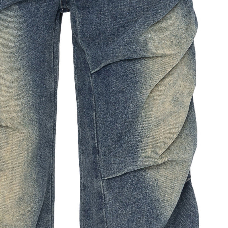Washing Water Bright White Worn Jeans Men Washing Water Bright White Worn Jeans Men