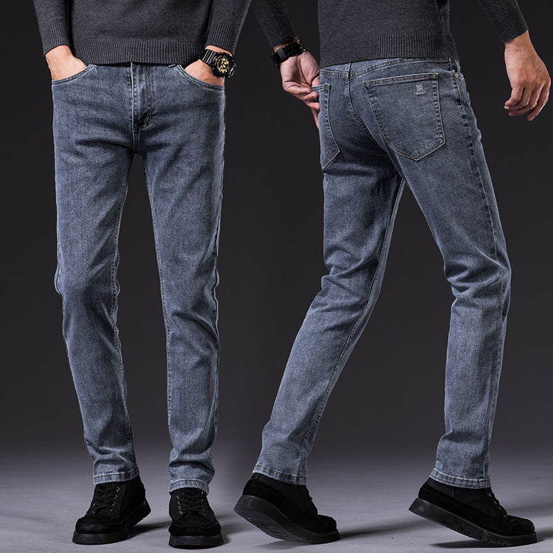 Slim Fit Elastic Straight Jeans For Men Slim Fit Elastic Straight Jeans For Men