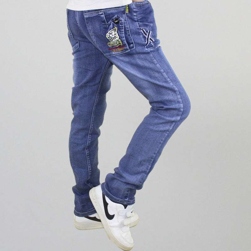 Boys Jeans Casual Pants Straight Stretch Boys Jeans Casual Pants Straight Stretch