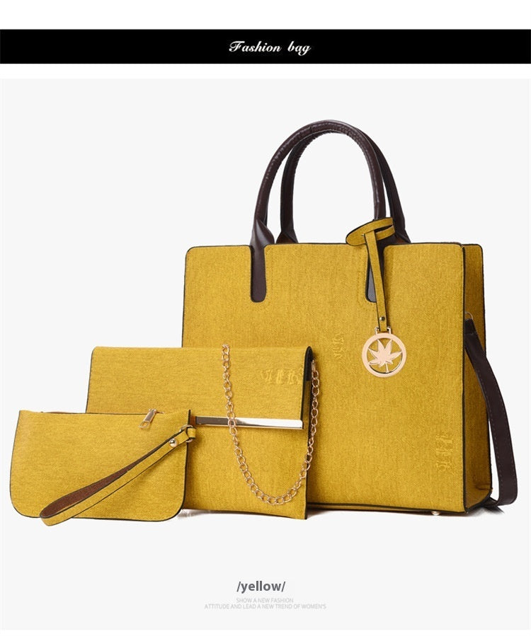 Three-piece Handbag Shoulder Crossbody Three-piece Handbag Shoulder Crossbody