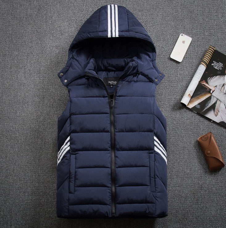 Men's plus size vest thick down cotton vest Men's plus size vest thick down cotton vest
