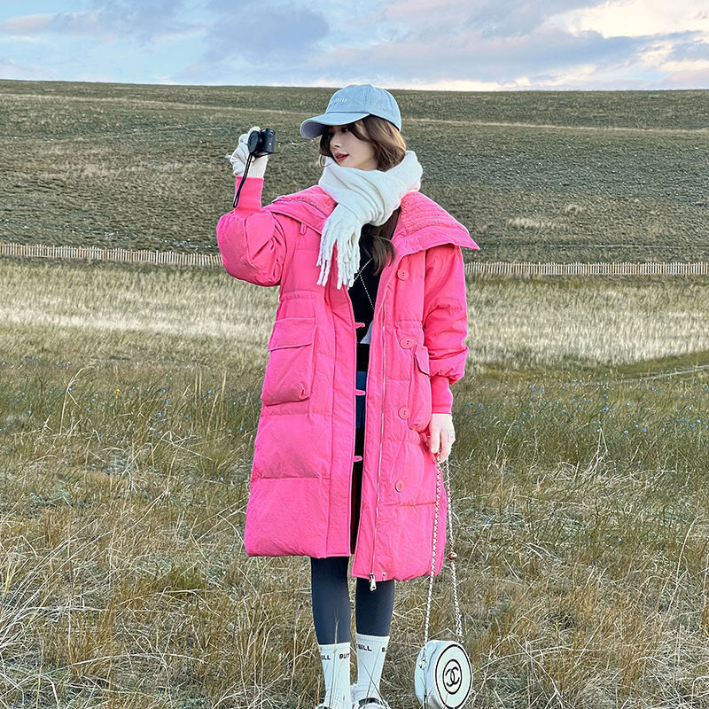 Below The Knee Korean Style Fashion Loose Cotton Coat Below The Knee Korean Style Fashion Loose Cotton Coat
