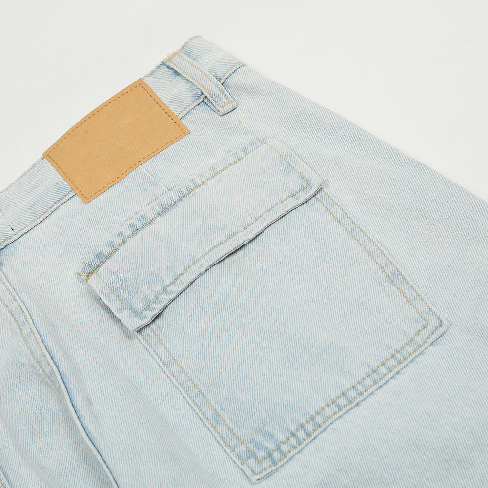 Fashion Personality Multi-pocket Workwear Jeans Men Fashion Personality Multi-pocket Workwear Jeans Men