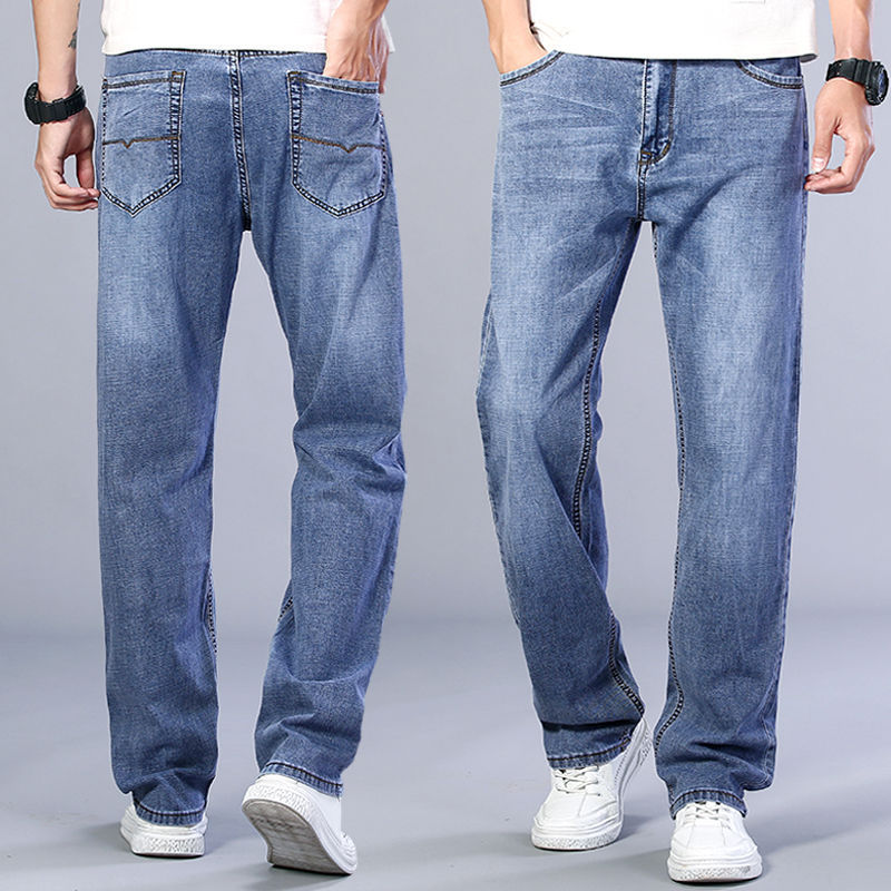 Summer Jeans Men's Loose Straight Wide-leg Pants Summer Jeans Men's Loose Straight Wide-leg Pants