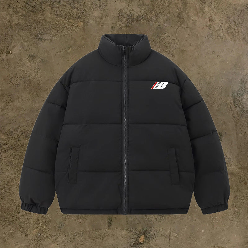 Simple Thick Warm Stand-up Collar Cotton-padded Coat Simple Thick Warm Stand-up Collar Cotton-padded Coat