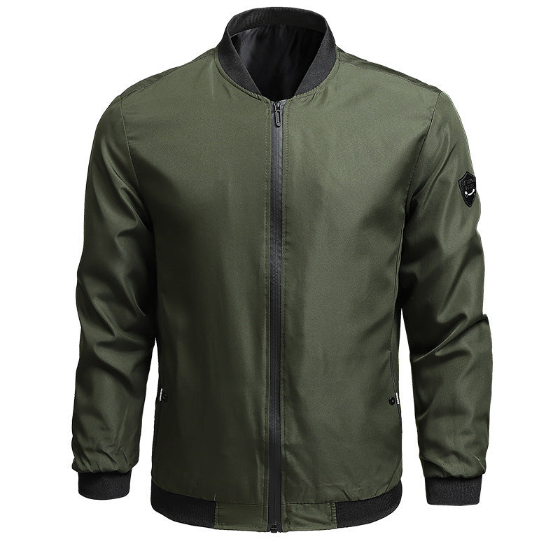 Spring And Autumn Casual Solid Color Men's Coat Spring And Autumn Casual Solid Color Men's Coat