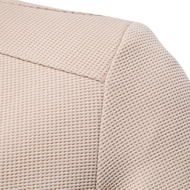 Stand Collar Men's Solid Color Jacket Stand Collar Men's Solid Color Jacket